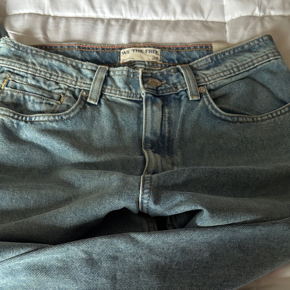 We The Free Light Blue Straight Jeans - Picture 4 of 7